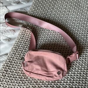 Lululemon Pink Crossbody Bag Compact Casual Design